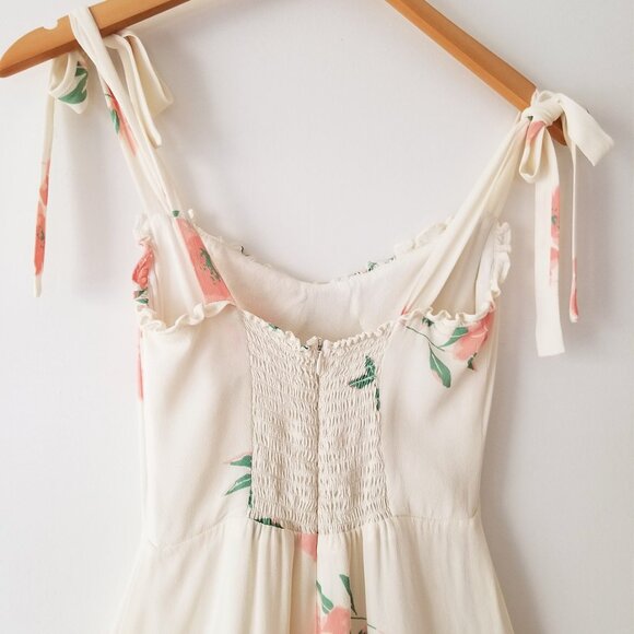 Reformation Christine Ruffle Mini Dress in Lady 0 Rare Romantic Coquette $218 - Picture 11 of 16